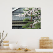 Blossom in de regen poster (Keuken)