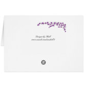 Blossom Kaart - Paarse bloesems (Achterkant Horizontaal)