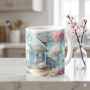 Blossom Lane Blauwe Cottage Tuin Koffiemok