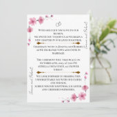 Blossom Love Wedding Invitation (Debout devant)
