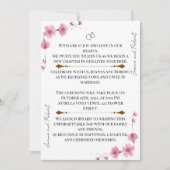 Blossom Love Wedding Invitation Kaart (Voorkant)