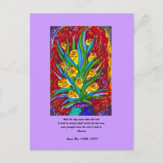 Blossom met Citaat Briefkaart