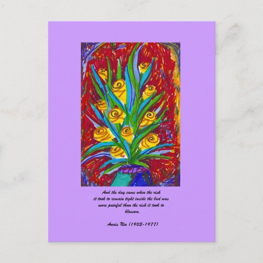 Blossom met Citaat Briefkaart (Voorkant)