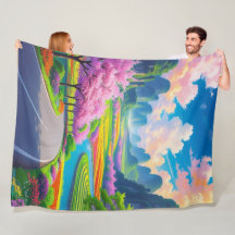 Blossom Road Dreams - Fantasy Landscape