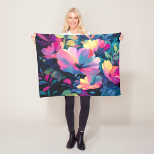 Blossom Rush Spring Floral Garden Fleece Deken