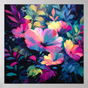 Blossom Rush Spring Floral Garden Poster