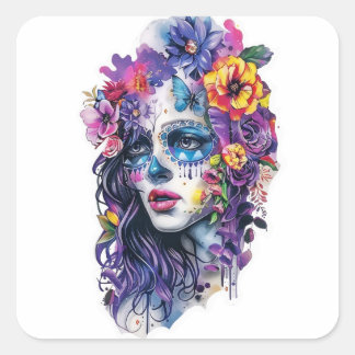 Blossom Soul Medley Vierkante Sticker