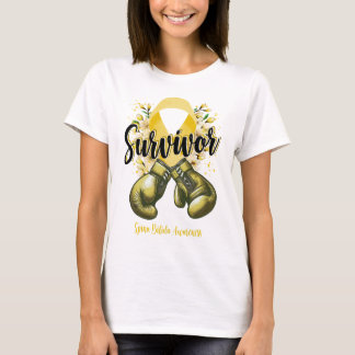 Blossom Spina Bifida Warrior Survivor T-shirt