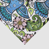 Blossom Spring_Chirping Birds and Flowers_Gift Tissuepapier (Detail)