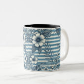 Blossom Stripes Design Café Mug (Devant droit)