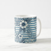Blossom Stripes Design Café Mug (Devant droit)