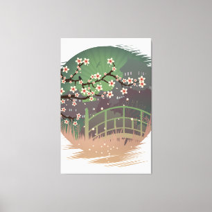 Blossom Sundown Canvas Afdruk
