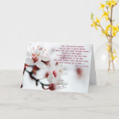 Blossom Sympathy gedicht Kaart (Gele Bloem)