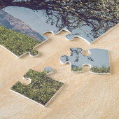 Blossom tree on a hill in Switzerland Legpuzzel (Zijkant)