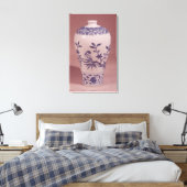 Blossom vase, Ming dynasty Canvas Afdruk (Insitu (Slaapkamer))