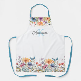 Blossom & Vlinder Gepersonaliseerd Schort