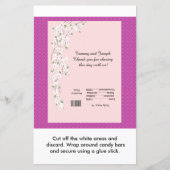 Blossom Wedding Snoep Bar Wrapper (Voorkant)