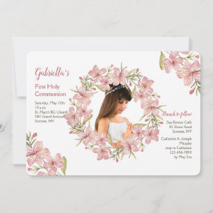 Blossom Wreath foto uitnodiging