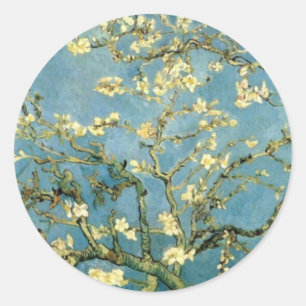 Blossomalamandelboom van Van Gogh Ronde Sticker