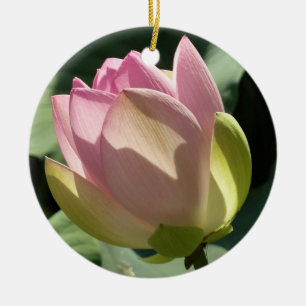 Blossomberende roze Lotus Flower Summer Keramisch Ornament