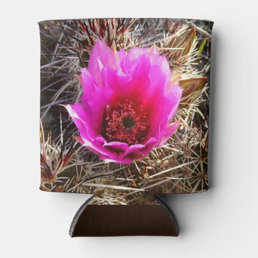 Blossomen Cactus (Prickly Pear) Wilde bloem Blikjeskoeler (Voorkant)