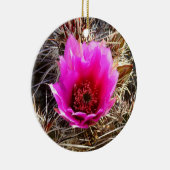Blossomen Cactus (Prickly Pear) Wilde bloem Keramisch Ornament (Rechts)