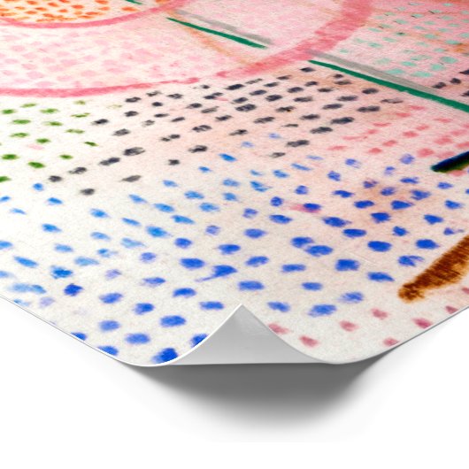 Blossoming 1934 schilderij van Paul Klee Poster (Hoek)