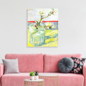 Blossoming Almond Branch door Vincent van Gogh Canvas Afdruk (Insitu (Woonkamer))