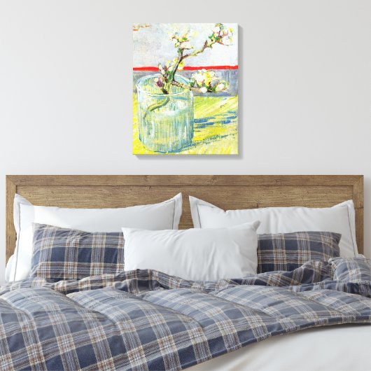 Blossoming Almond Branch door Vincent van Gogh Canvas Afdruk (Insitu (Slaapkamer))