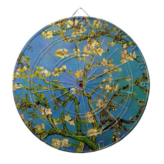 Blossoming Almond Tree door Vincent van Gogh Dartbord (Voorkant)