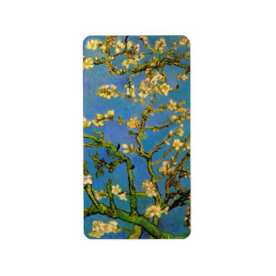 Blossoming Almond Tree door Vincent van Gogh Etiket