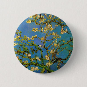 Blossoming Almond Tree door Vincent van Gogh Ronde Button 5,7 Cm