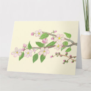 Blossoming Apple Tree Branch Kaart