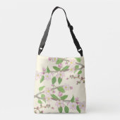 Blossoming Apple Tree Illustration Crossbody Tas (Achterkant)
