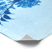 Blossoming Cherry Moonlit Night Ohara Koson Blue12 Poster (Hoek)