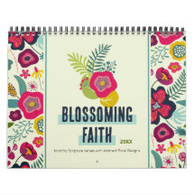 Blossoming Faith Abstracte Bloemenkalender