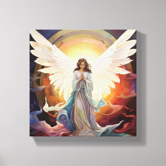 Blossoming Hope meisje Canvas Afdruk (Voorkant)