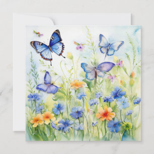 Blossoming Joy: Betoverde tuin Verjaardag Kaart