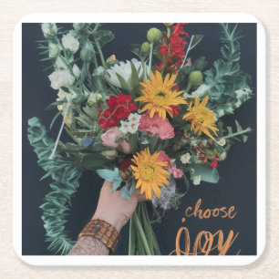 Blossoming Joy: Een papieren Onderzetters ontwerp