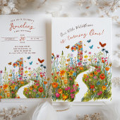 Blossoming One : Floral First Birthday Invitation