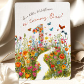 Blossoming One : Floral First Birthday Invitation