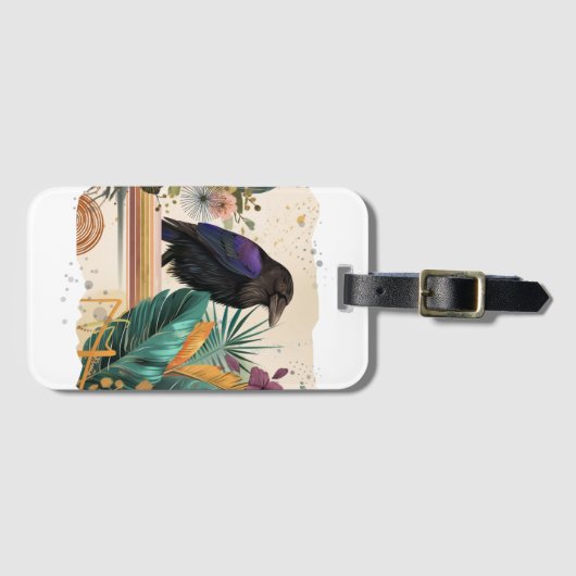 BlossomRaven im Dschungel Bagagelabel (Voorkant (horizontaal))