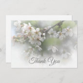 Blossoms Dreamy 2 Cartes de remerciements (Devant / Derrière)