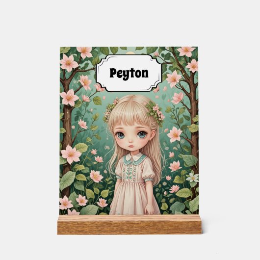 Blossom's Embrace gepersonaliseerd Acryl Bord (Voorkant)