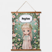 Blossom's Embrace gepersonaliseerd Hangend Wandkleed (Voorkant)