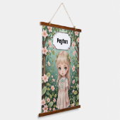 Blossom's Embrace gepersonaliseerd Hangend Wandkleed (Gebogen)