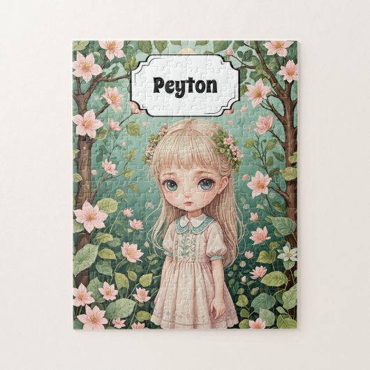 Blossom's Embrace gepersonaliseerd Legpuzzel (Verticaal)