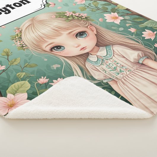 Blossom's Embrace gepersonaliseerd Sherpa Deken (3/4)