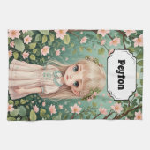 Blossom's Embrace gepersonaliseerd Theedoek (Horizontaal)