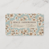 Blossoms House Sitter Carte de visite (Devant)